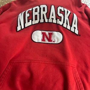 Nebraska Sweatshirt Hoodie Red. Men’s or Women’s. Size xl
